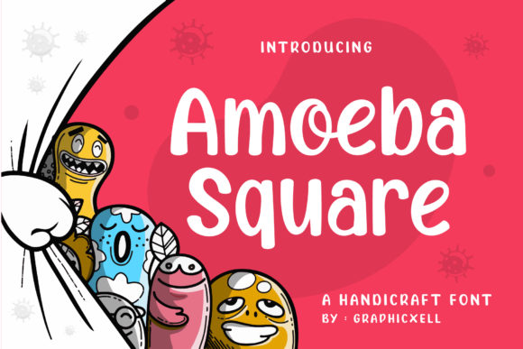 Amoeba Square: A Simple and Neat Lettered Display Font for Standout Designs
