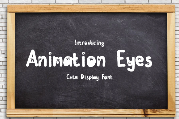 Animation Eyes: The Quirky Display Font for Scroll-Stopping Visuals