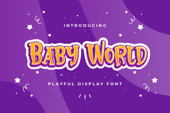 Baby World Typeface: A Joyful Display Font for Handmade Goods