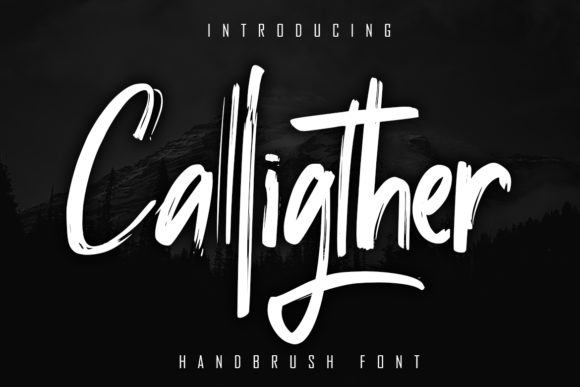 Calligther Display Font for Striking Editorial Design