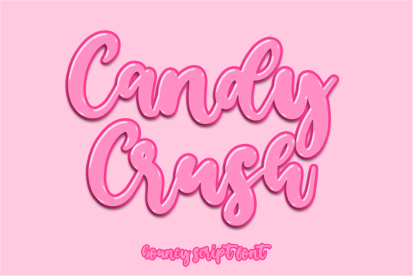Candy Crush: The Modern Playful Display Font for Crafters