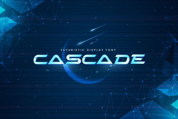 Cascade Font: A Futuristic Display Type for Bold Designs