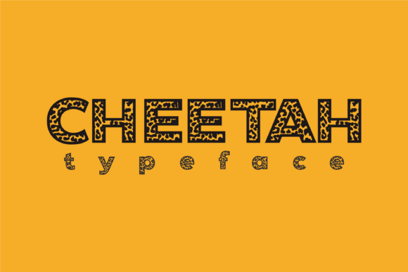 Cheetah Display Font for Creative Product Makers