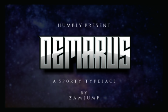 Demarus Display Font for E-Sports Logos and Creative Branding