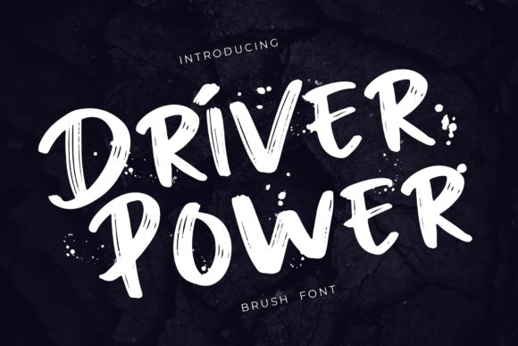 Driver Power Display Font for Bold Business Branding