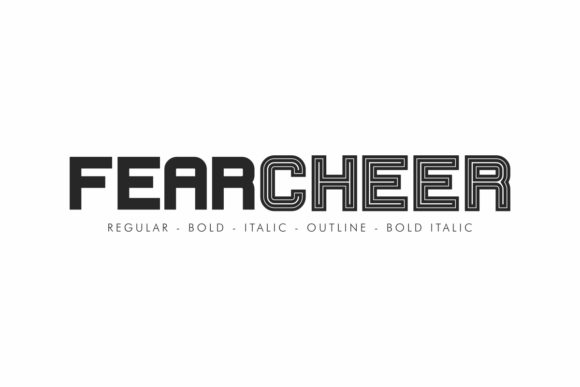 Fearcheer Font: A Display Typeface for Creative Publishing