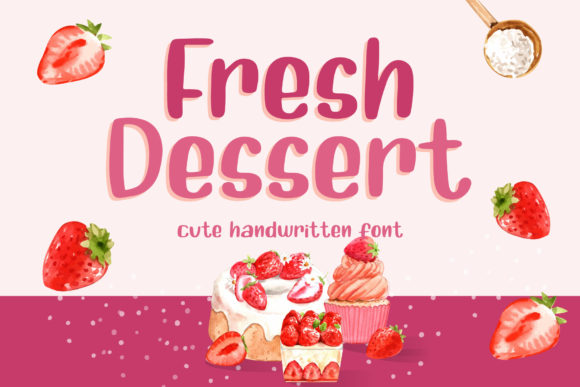 Fresh Dessert Font: A Quirky Display Typeface for Creative Projects