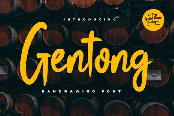 Gentong Display Font for a Professional and Memorable Brand