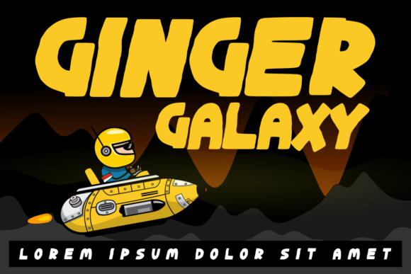 Ginger Galaxy Display Font for Bold Web Typography