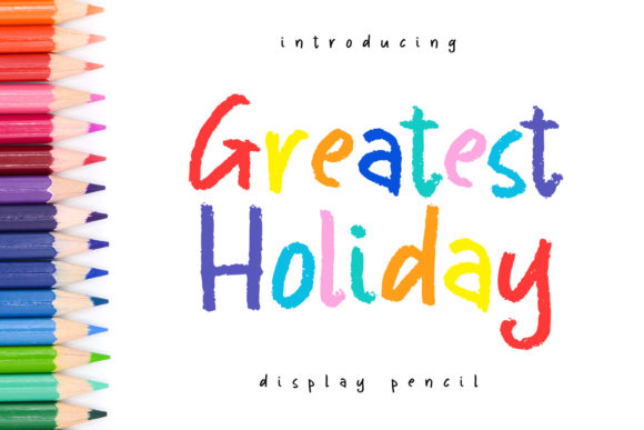 Greatest Holiday Font: A Playful Display Typeface for Crafters