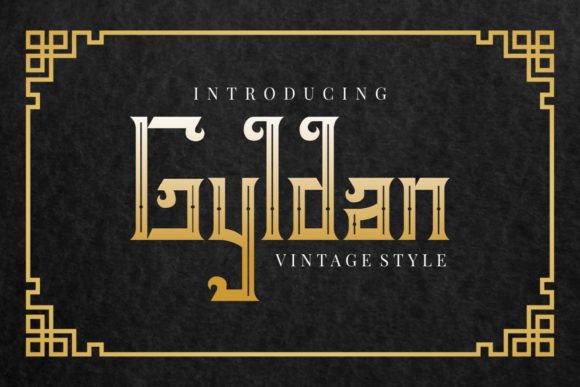 Gyldan: A Vintage Display Font for Polished Digital Branding