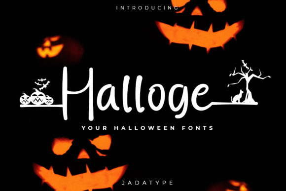 Halloge Display Font for Halloween Editorial Design