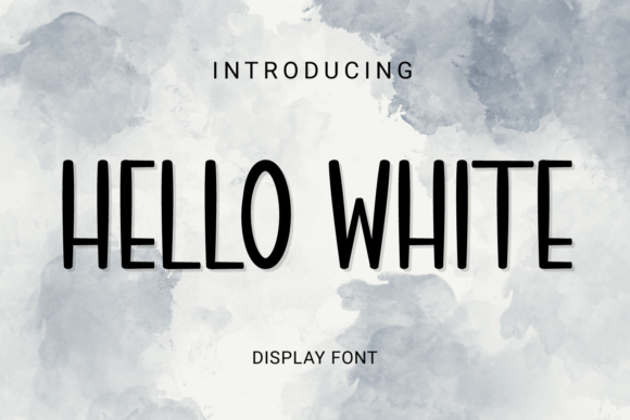 Hello White: A Clean Display Font for Bold Typography