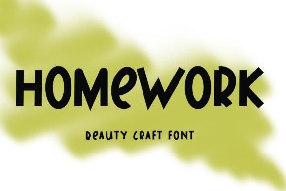 Homework Font: A Bold Typeface for Memorable Branding and Marketing
