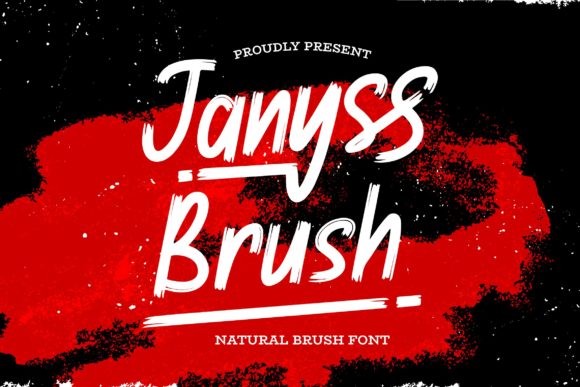 Janyss Brush Font: A Bold Display Choice for Creative Projects