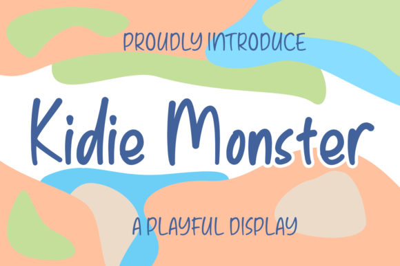 Kidie Monster Display Font for Playful Editorial Design