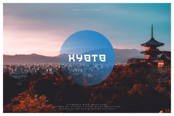 Kyoto Display Font: Bold Typography with a Japanese Touch