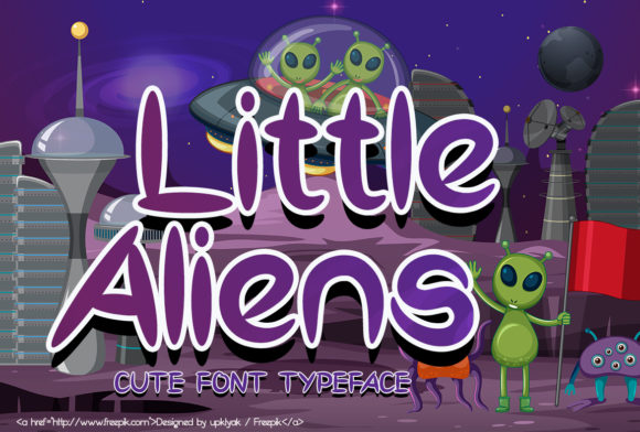 Little Aliens: A Delightful Display Typeface for Creative Projects