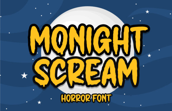 Monight Scream Font for Editorial Design and Branding