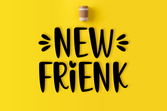 New Frienk Display Font for Sweet and Friendly Designs