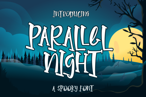 Parallel Night: A Cute Friendly Display Font for Youthful Campaigns