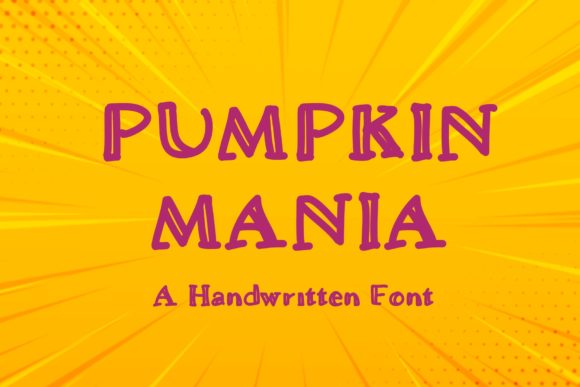 Pumpkin Mania Display Font for Creative Branding Projects
