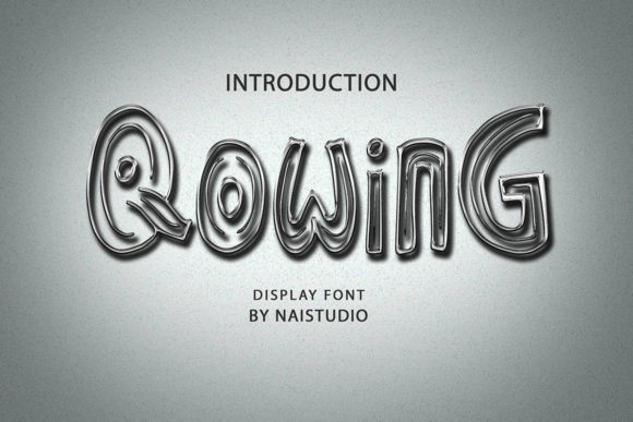 Qowing Font: A Display Typeface for Creative Makers