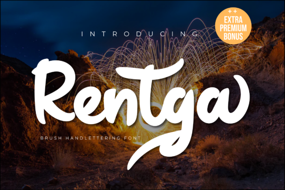 Rentga: The Modern Brush Display Font for Scroll-Stopping Visuals