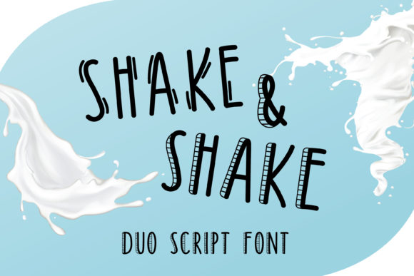 Shake Shake Font: A Display Typeface for Crafters and Makers
