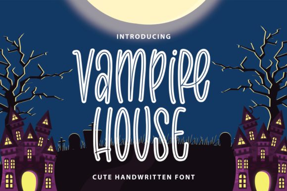 Vampire House Font for Bold Halloween Typography